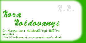 nora moldovanyi business card